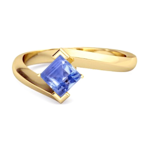 Embrace Ring 925 Sterling Silver Gold Vermeil 0.50 Ctw Tanzanite Women's Valentines Day Gifts Ring