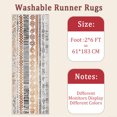 thumbnail image 6 of 2x6 FT Kitchen Runner Rugs Non Skid Washable, Faux Wool Rug Runners for Hallways Bathroom Carpet Runner, Soft Indoor Modern Floor Rug for Entryway Laundry Room, 6 of 11