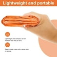 thumbnail image 4 of HLONK Sac de Couchage d'Urgence et de Survie, Lot de 2, 84” X 36”, Sac Bivy Thermique Imperméable pour Camping, Randonnée, Activités de Plein Air et Voyage, Durable, Léger et Compact, 4 of 10