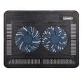 thumbnail image 2 of Base de refrigeración p/laptop Coolertek: delgada, silenciosa, 2 ventiladores LED, USB, ajustable, compat. con laptops 11-14'', 2 of 3