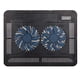 thumbnail image 2 of Base de refrigeración p/laptop Coolertek: delgada, silenciosa, 2 ventiladores LED, USB, ajustable, compat. con laptops 11-14'', 2 of 3