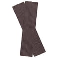 thumbnail image 3 of Wrapables 80's Style Neon Fluorescent Ribbed Leg Warmers, Mahogany Gray, 3 of 5