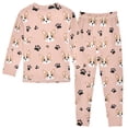 thumbnail image 3 of Pajama Dog Paw Prints Cute Comfortable Cotton Two-piece Pajama Set, 3 of 7