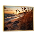 thumbnail image 2 of Designart "Meadow Dawn Seashore" Nautical & Beach Floater Framed Canvas Art Print, 2 of 7