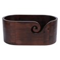 thumbnail image 1 of Yarn Bowl Wooden Oval Shaped Retro Color Knitting Bowl Yarn Holder Home Decor for Crocheting Projects, 1 of 4