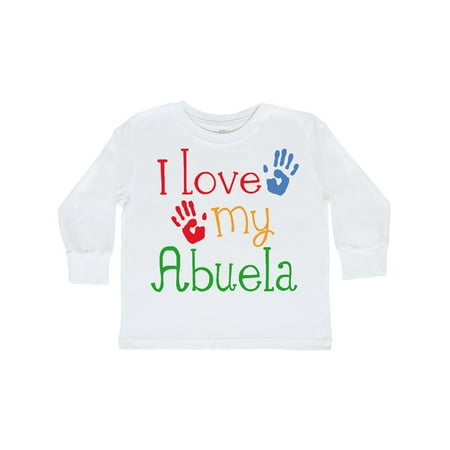 

Inktastic I Love My Abuela Gift Toddler Boy or Toddler Girl Long Sleeve T-Shirt