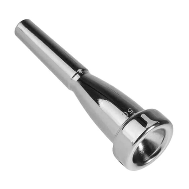 Boquilla de trompeta suave de repuesto para instrumento musical para adultos profesionales Plata 5C