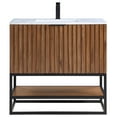 thumbnail image 3 of Bemma V-Tr36sfm-S-1 Terra 36" Free Standing Single Basin Vanity Set - Walnut / Carrara, 3 of 7