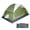 Green 4 Person-Fiberglass Pole, variant on Kroyicegears Camping Tent for 2 Person-Green, 7.1'×4.3'×3.6', 4.99lbs, Two Man Easy Set-up Dome Tent