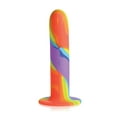 thumbnail image 2 of Curve Toys Simply Sweet Rainbow Silicone Dildo, 2 of 4