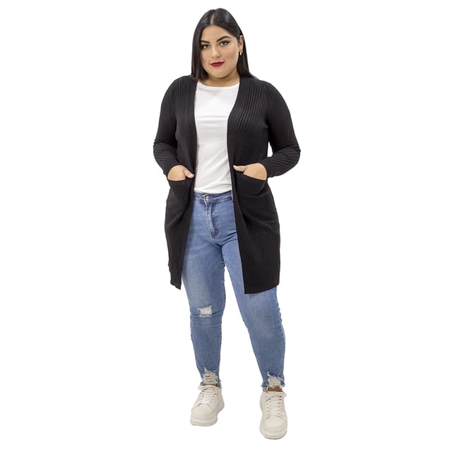 Ensamble Talla Extra con Dos Bolsas al Frente Locura Ndfc058