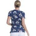 thumbnail image 3 of Dickies EDS Medical Scrubs Top for Women V-Neck DK700, XS, Slow Magical, 3 of 7