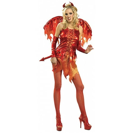 Devil on Fire Adult Costume - Small