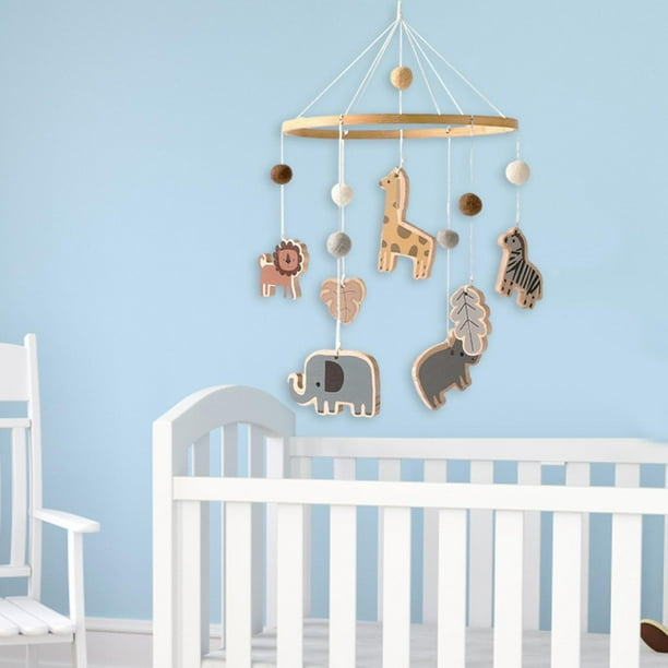 Cuna de bebé móvil de techo móvil colgante cama campana de juguete, decoración de guardería para bebé sonajeros para recién nacidos móvil lindo cuna Estilo A CUTICAT Móvil de cuna