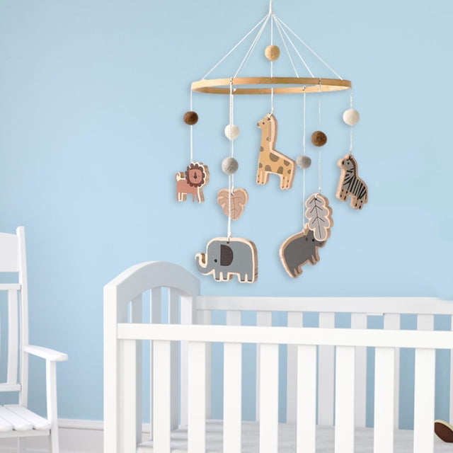 Cuna de bebé móvil de techo móvil colgante cama campana de juguete, decoración de guardería para bebé sonajeros para recién nacidos móvil lindo cuna Estilo A CUTICAT Móvil de cuna
