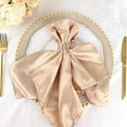 thumbnail image 3 of Balsa Circle 5 Pieces 20" Nude Satin Napkins Wedding Party, 3 of 8