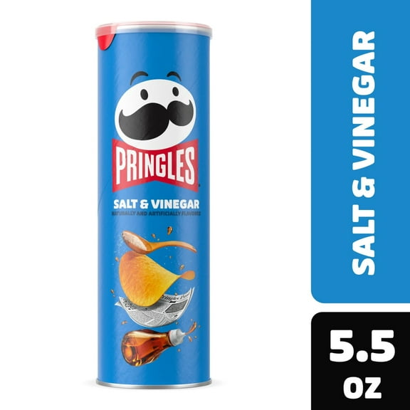 PringlesÂ® Salt and Vinegar Potato Crisps Chips-2 pack