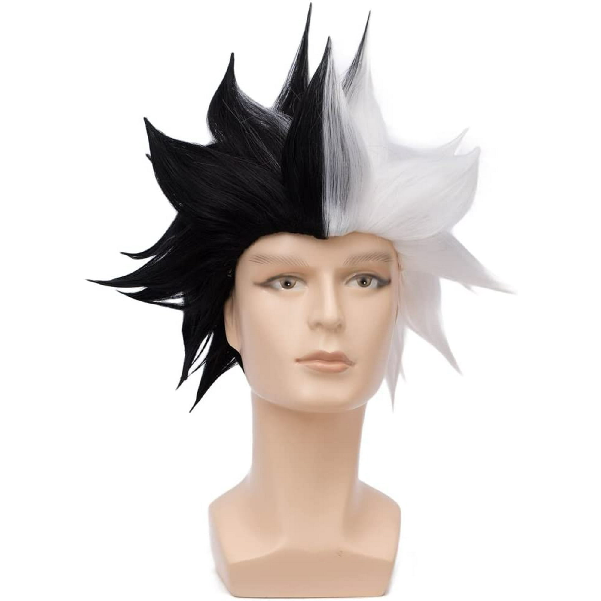 Black white cosplay wig deals