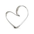 thumbnail image 6 of Modern Day Accents Heart, Aluminum, Silver, Black Base, Modern, Tabletop, Sculpture, Love, Romance, 14" x 4" x 15.5", 6 of 8