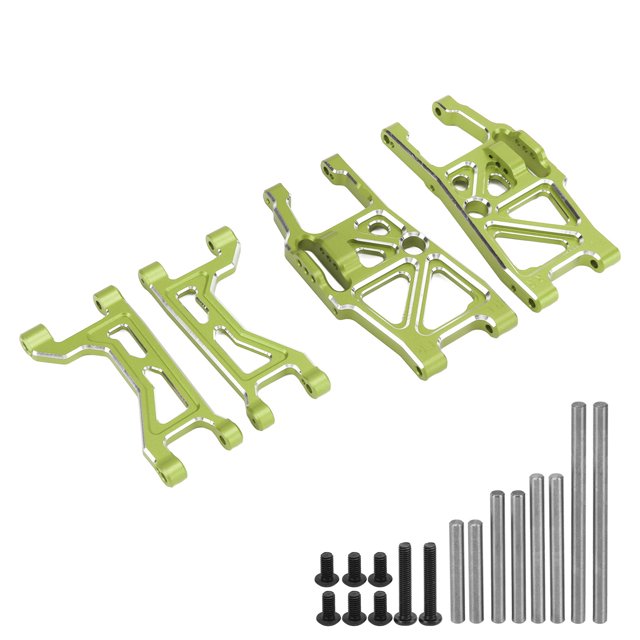 Brazos de suspensión inferior superior delantera trasera de aleación de aluminio para coche Traxxas 1/10 MAXX 2,0 RC verde