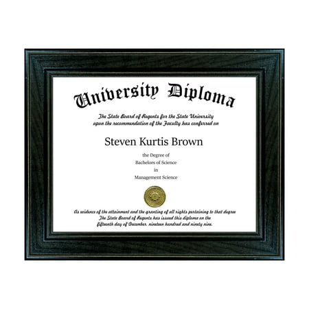 Single Diploma / Document Frame for 17 wide x 14 Tall Diploma