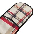 thumbnail image 4 of Yayeee Double Oven Mitt Kitchen Heat Resistant Baking 35" x7" Quilted Glove, Red Tartan, 4 of 6