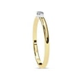 thumbnail image 3 of AFFY Solitaire Stackable Engagement Ring for Women, 1/10 Carat (ctw) Marquise Cut Lab Grown Diamond Promise Ring In 14K Yellow Gold Over Sterling Silver F-G-H, SI Quality (0.10 ctw) Ring Size-10, 3 of 6