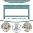 thumbnail image 6 of IVV Console Table, Rustic Sofa Table with 4 Drawers and Open Shelf, for Foyer/Living Room/Behind Couch (Turquoise Green, 60 Inches), 6 of 9