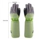 thumbnail image 2 of Guantes de jardinería Guantes de trabajo Oxford de algodón de piel sintética Guantes protectores de antebrazo extralargos para mujeres y hombres Excavación al aire libre Plantación Poda (verde) Rojo Verde, 2 of 5
