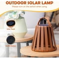 thumbnail image 5 of GRANDPATIO  Outdoor 2-Pack Landscape Solar LED Lanterns, Floor Decor Lamps, Solar Powered Decor Lights with Waterproof Faux Leather for Porch, Patio, Garden, 5 of 7
