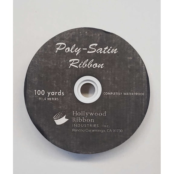 Poly-Satin Ribbon Completely Waterproof- Navy -1.5 IN X 100 YD.