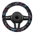 thumbnail image 2 of Yuyamidu Blue Pink Dragonfly Car Steering Wheel Covers for Women Fluffy Steering Wheel Cover for Auto Sedan Interior Accessories Warm Steering Wheel Protector, 2 of 7