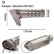 thumbnail image 2 of 57mm x 40mm Motorcycle Muffler DB Killer Noise Reducer for Akrapovic Exhaust, 2 of 4