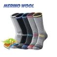 thumbnail image 1 of 3 Pairs Merino Wool Ski Hiking Socks Men Women Winter Outdoor Sports Mountaineering Thermal Socks Thicken Breathable Size 35-473 pairs WhiteL(39-43) He Qiyong unisex, 1 of 1