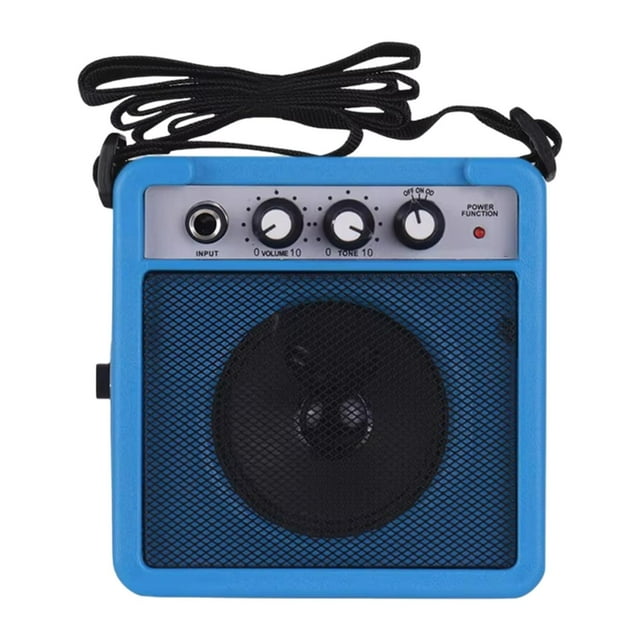 1 amplificador de guitarra, altavoz compacto para uso diario y conciertos, 12,5 cm. azul