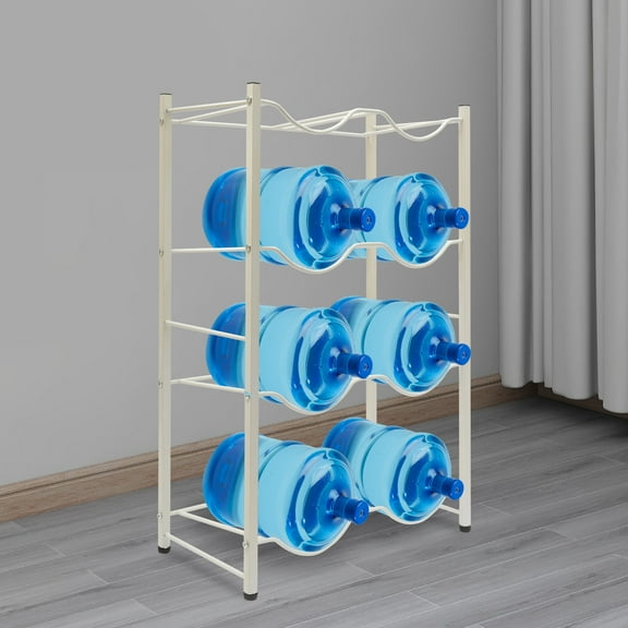 5 Gallon Water Bottle Holder 4-Tier Heavy Duty Water Cooler Jug Rack 5 Gal Water Bottle Jug Rack for 8 5gal Water Bottle
