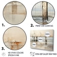 thumbnail image 3 of Designart "Minimalistic Watercolor Horizon Featuring A Pier II" Coastal Pier Canvas Wall Art, 3 of 7