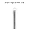 thumbnail image 2 of Uxcell Fully Threaded Rod M5 x 160mm 0.8mm Thread Pitch 304 Stainless Steel Right Hand Threaded Rods Bar Studs 4 Pack, 2 of 4