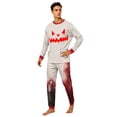 thumbnail image 5 of Kintue Matching Halloween Pajamas for Family, 2-Piece Long Sleeve Pj Set for Women Men, Festive Prints Family Pajamas Matching Sets, 5 of 5