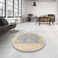 thumbnail image 4 of Ahgly Company Machine Washable Indoor Rectangle Traditional Dark Goldray Area Rugs, 2' x 5', 4 of 7
