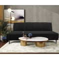 thumbnail image 2 of Sofa Cama Reclinable El Bazar Store Miami Negro terciopelo, Futon 3 posiciones, Sala, Love Seat, 2 of 7