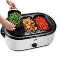 thumbnail image 3 of Oster 18-Quart Counter-Top Electric Roaster Oven with Buffet Tray Server, White, 3 of 4