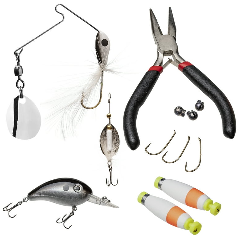 +fishing +lure +supply Fishing Lure Making Kit with Tackle Box FISHING DIY LURE KIT includes 20pcs spinner blades Colorado Spinner Blades for Lure