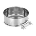 thumbnail image 1 of Billuyoard Cuenco para jaula de mascotas, alimentador de gallinero para mascotas de acero inoxidable, cuenco para jaula de pájaros desmontable colgante Suministros para pájaros 14*6cm Billuyoard PT000139-03, 1 of 6