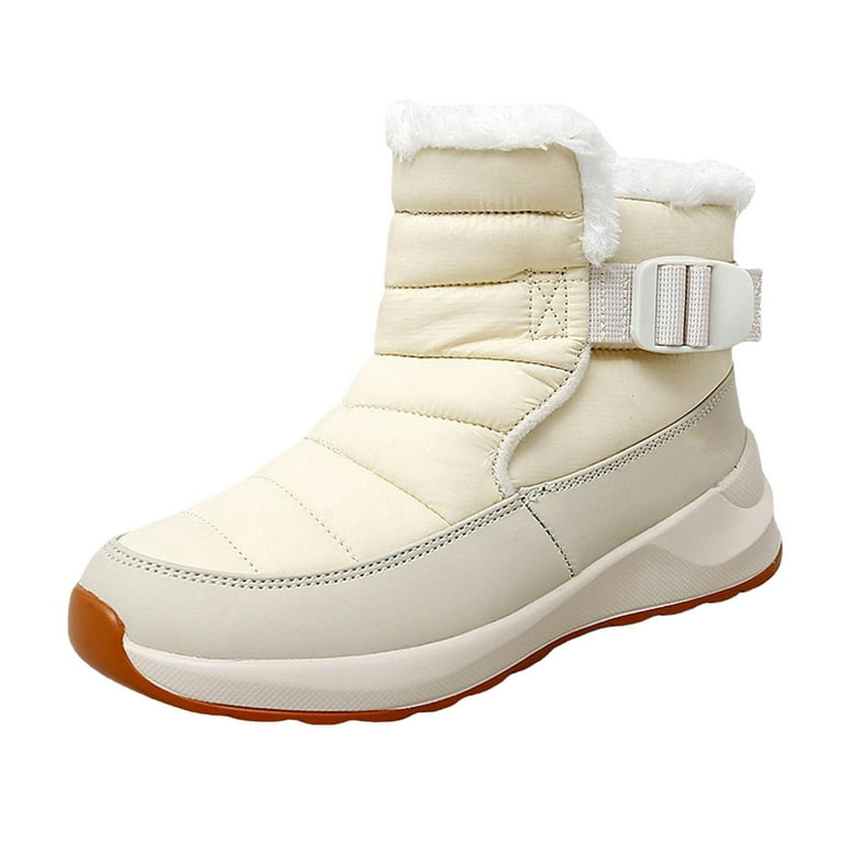 Oyedens Platform Ski Snow Boots for Women Girls Thermal Plush