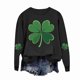 thumbnail image 5 of RKSTN Women's St Patrick's Day Sweatshirt Plus Size Crewneck Irish Gift St Patricks Luckys Shamrocks Graphic Print Hoodless Sweatshirts Top Womens Casual Round Neck Loose Fits Long Sleeve T Shirts, 5 of 5