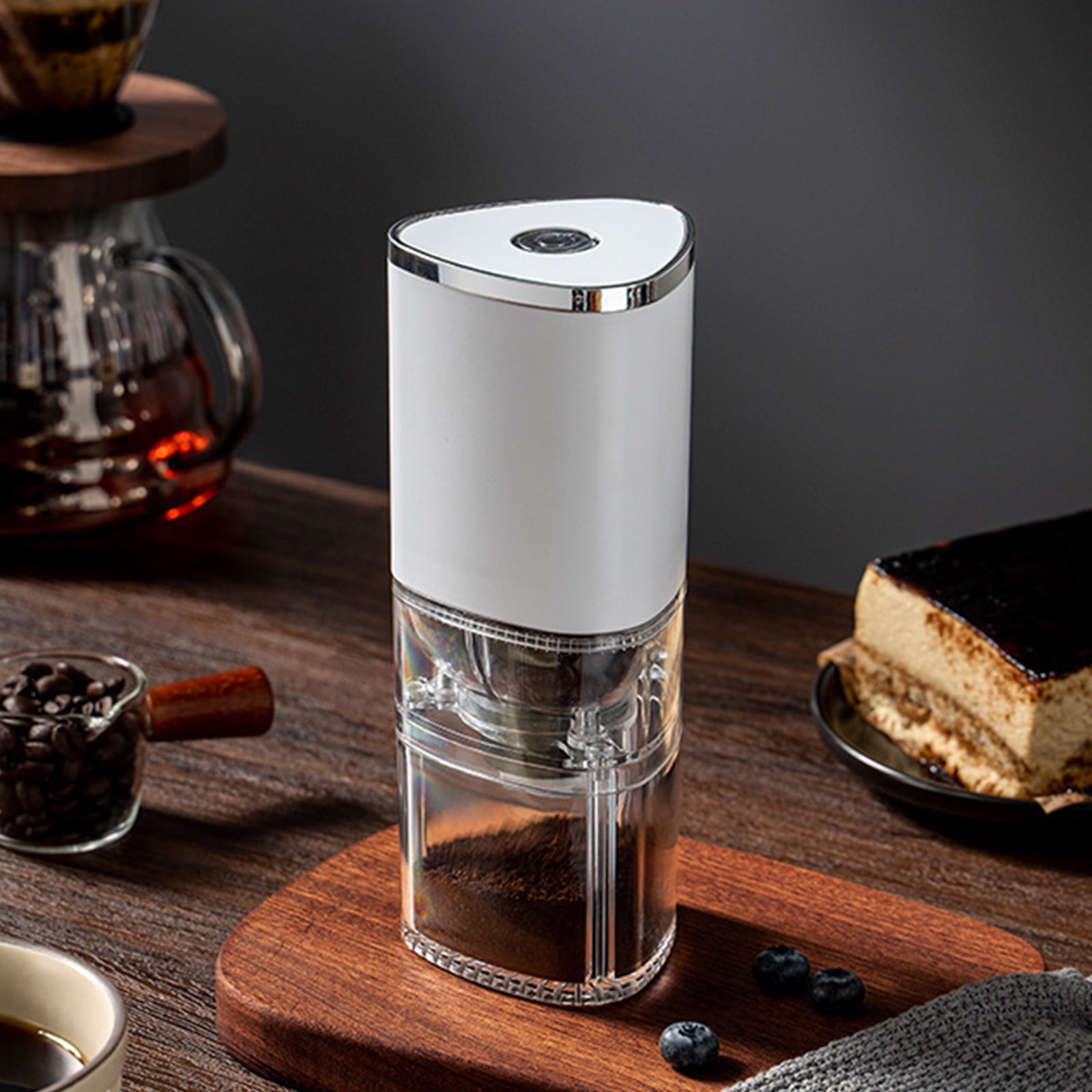 Wovilon Portable Coffee Grinder Electric, Adjust-Able Burr Mill Coffee Grinder with Multi Grind Settings for Coffee Beans, Conical Burr Coffee Grinder