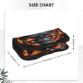 thumbnail image 3 of Gaeub Flame Metal Skull Print Canvas Pen Case,Pencil Case for Men Women, Large Pen Bag,Big Capacity Canvas Pencil Pouch, 3 of 6