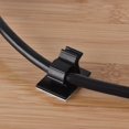 thumbnail image 3 of Clips de cable ajustables Abrazaderas de alambre de nailon adhesivas negras 100 piezas, 3 of 4