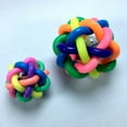 thumbnail image 3 of 4CM Pet Funny Toys with Bell Rubber Colorful Small Size Pets Chewing Ball for Ouoor, 3 of 5